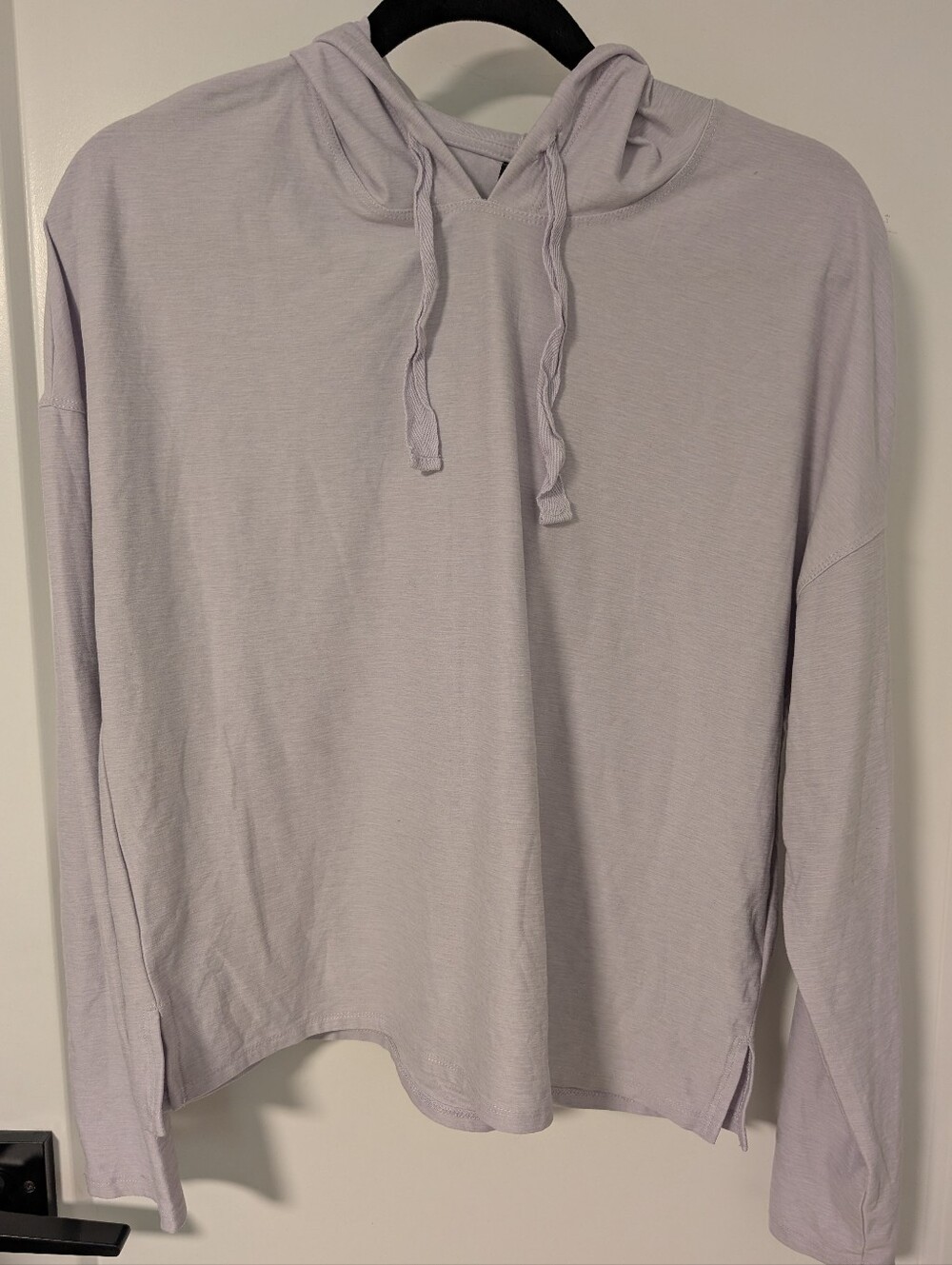 Light Purple Lightweight Hooded Sweatshirt